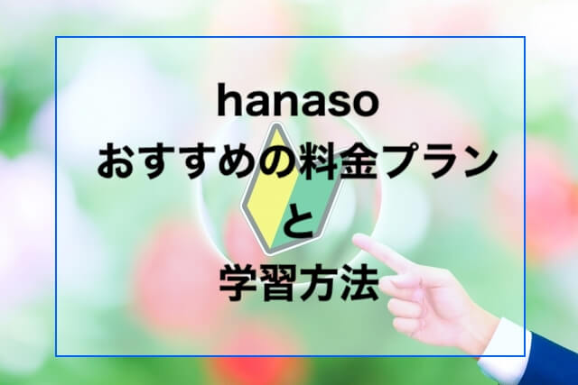 hanaso-お勧めの料金プラン