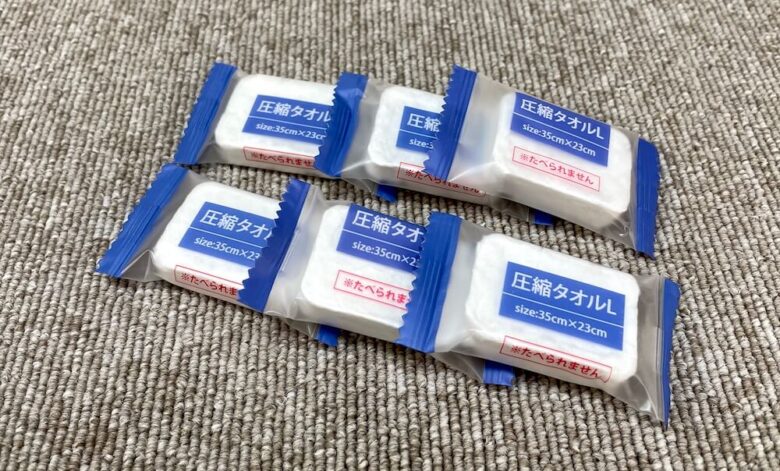 6P圧縮タオル