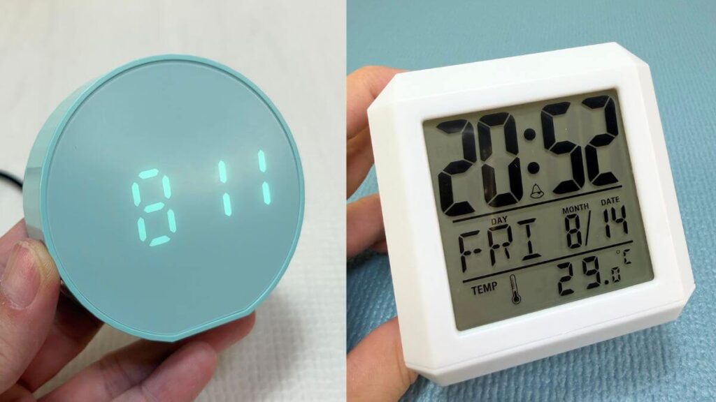 ダイソー時計日付と時刻