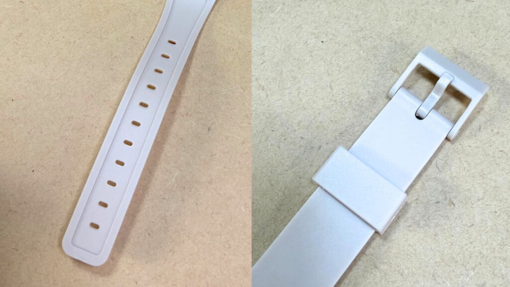 ベルト穴と留め具の形を確認